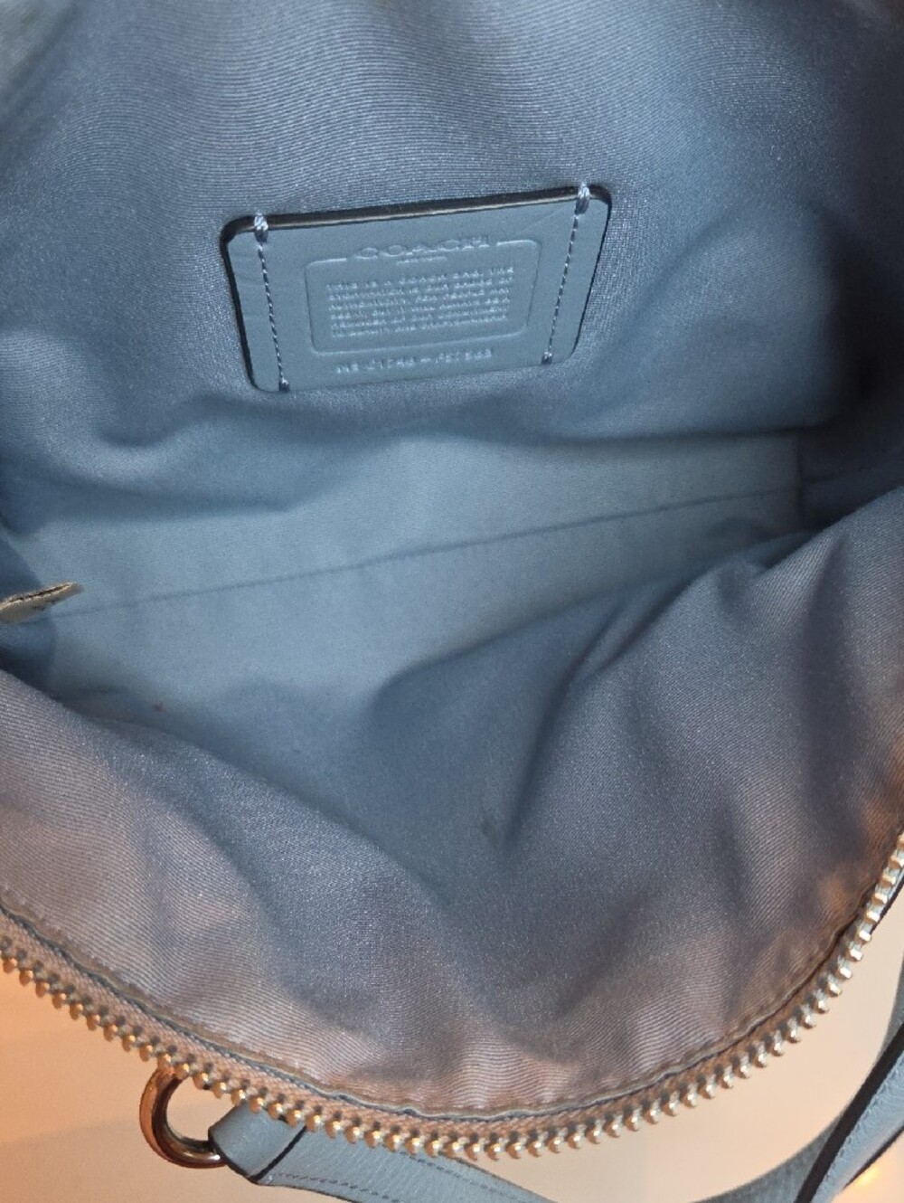 Coach Small Kelsey Satchel In Light Blue -F57563 - Picture 11 of 13
